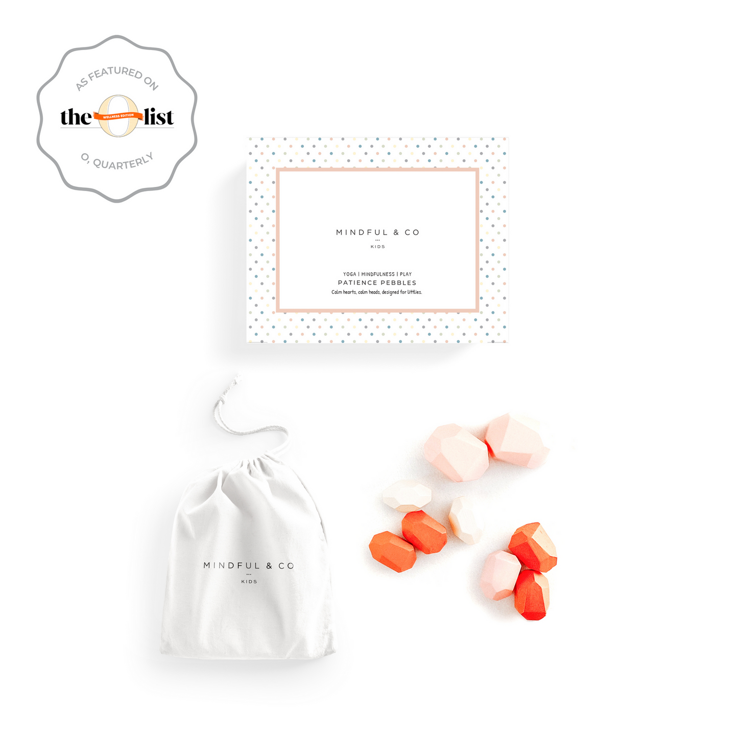 Patience Pebbles Stacking Toy - Pink