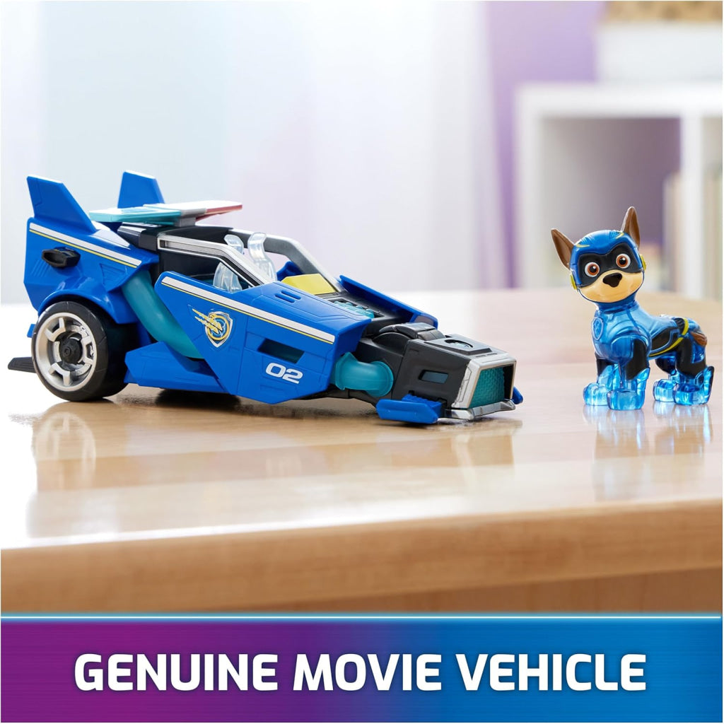 Paw Patrol Toy Car With Chase Mighty Pups Action Figure Lights And Sounds