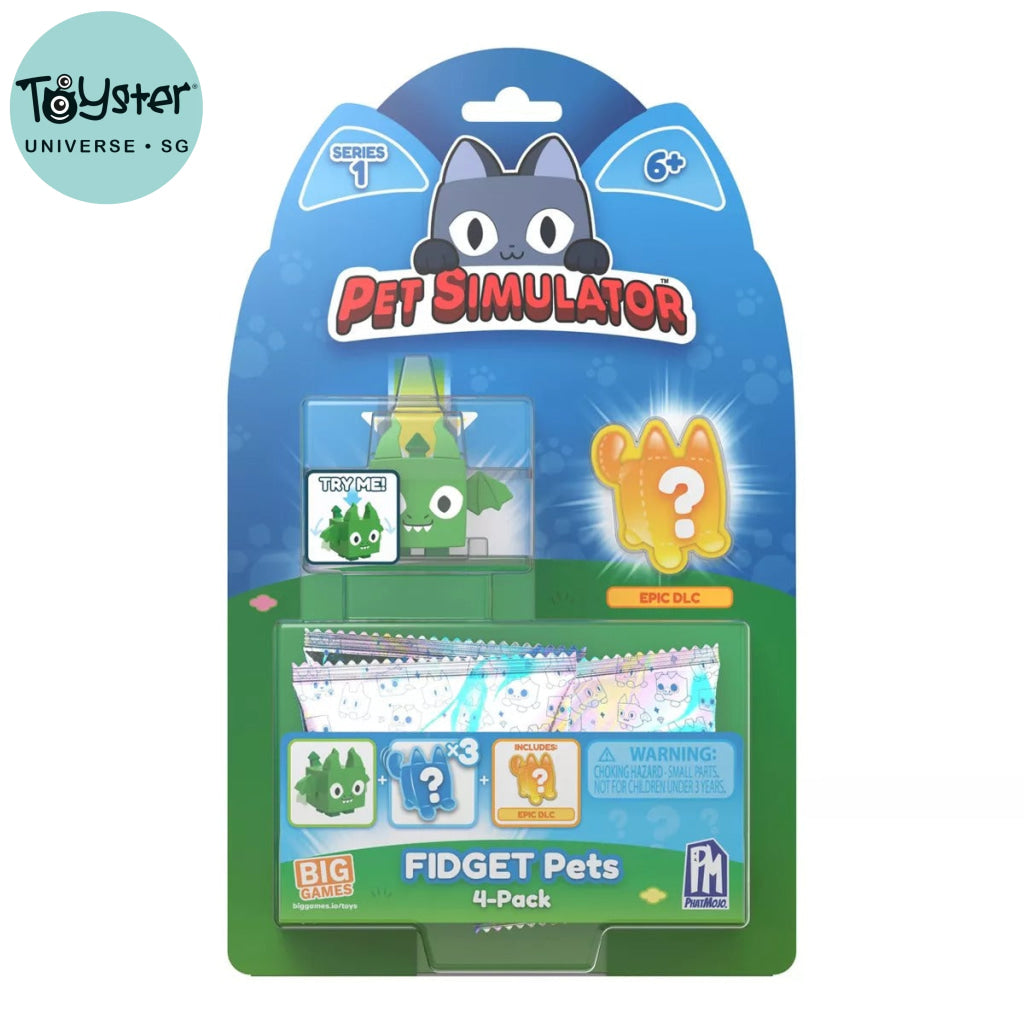 Pet Simulator Fidget Pets Mini Figure Set - 4Pk Pet Simulator X