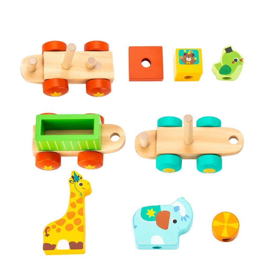 PHOOHI Wooden Animal train - PHOOHI