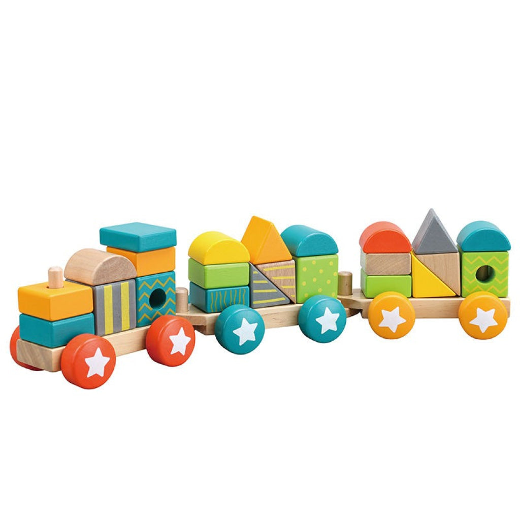 PHOOHI Wooden Stacking Train - PHOOHI