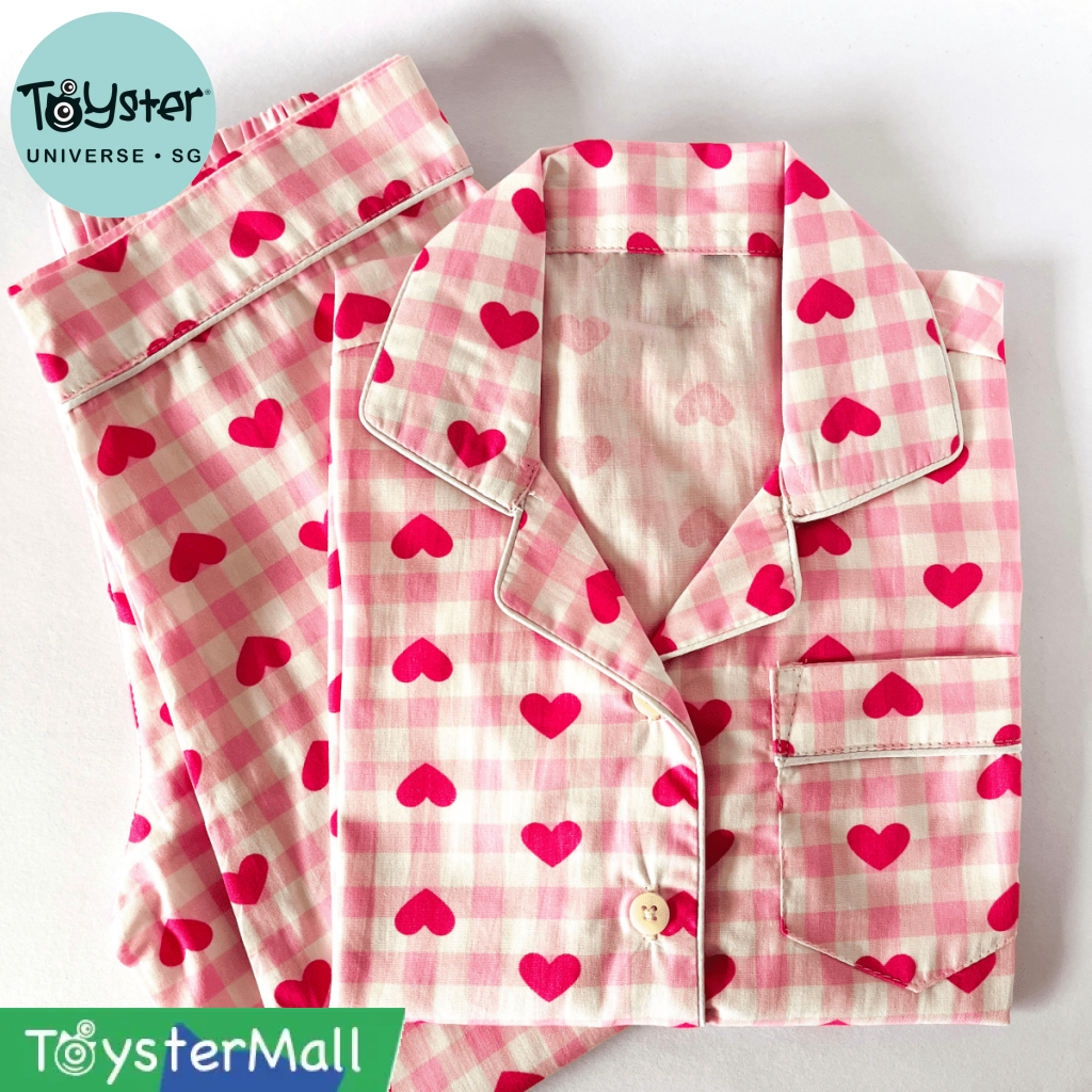 Pink Checks with Hearts Pyjamas - Pyjamas