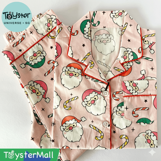 Pink Winking Santa Pyjamas - Pyjamas