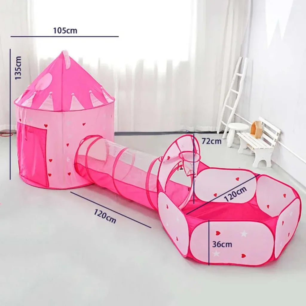 Play Tunnel Crawling Tent Playhouse