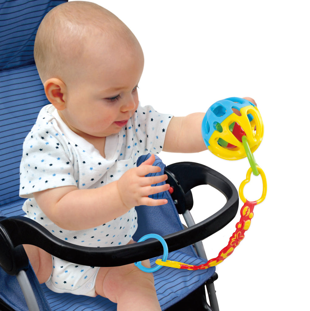 Playgo Take Along Rattle Ball (Assorted colours) - Playgo