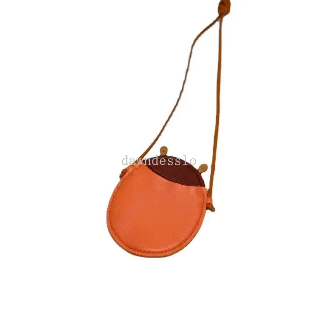 Pu Leather Crossbody Bag Pumpkin Pear Ladybug