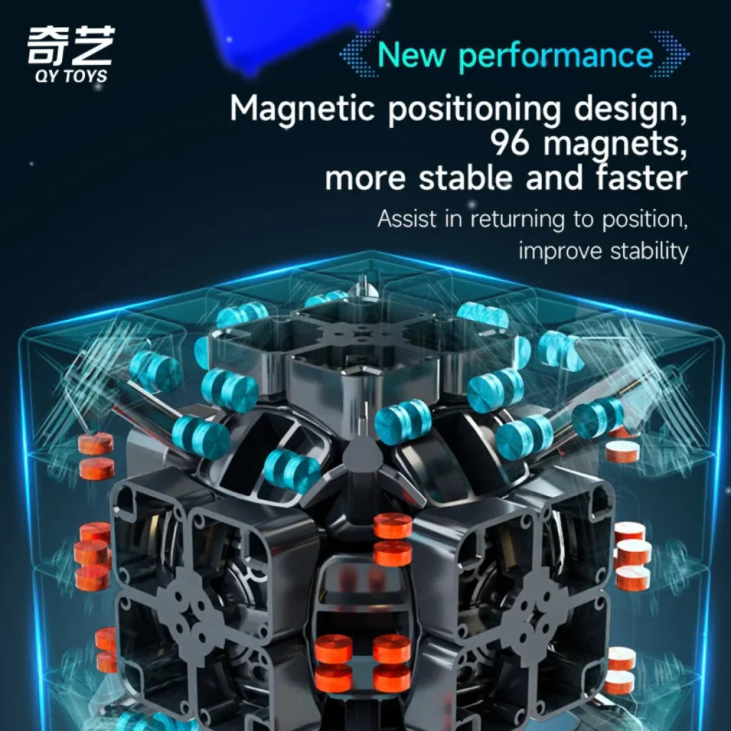 Qiyi M Pro Speedcube 4X4X4 Magnetic Magic Cube Professional Qiyi