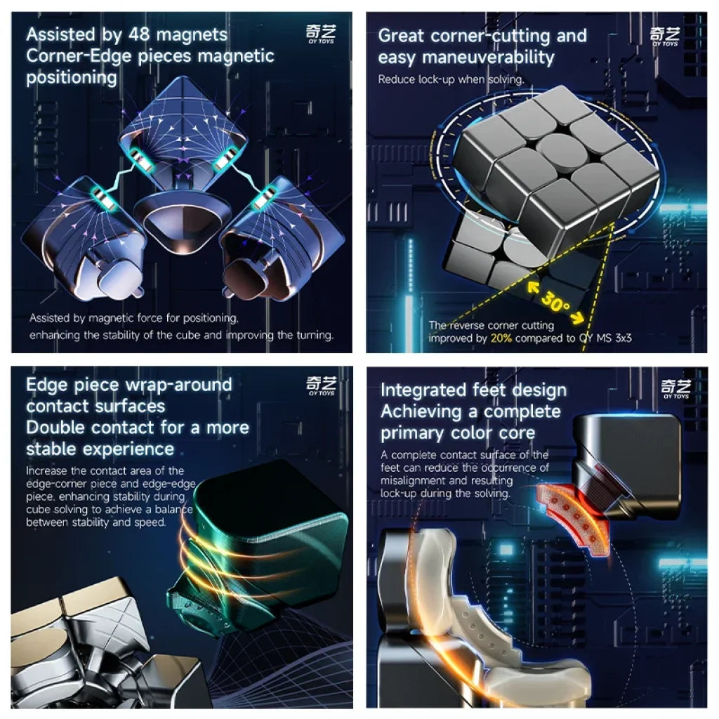 Qiyi Speedcube M Pro Magnetic Magic Cube 3X3