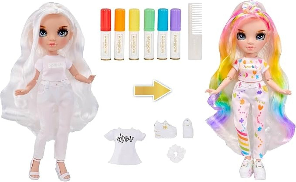 Rainbow High Color & Create - Blue Eyes Straight Hair
