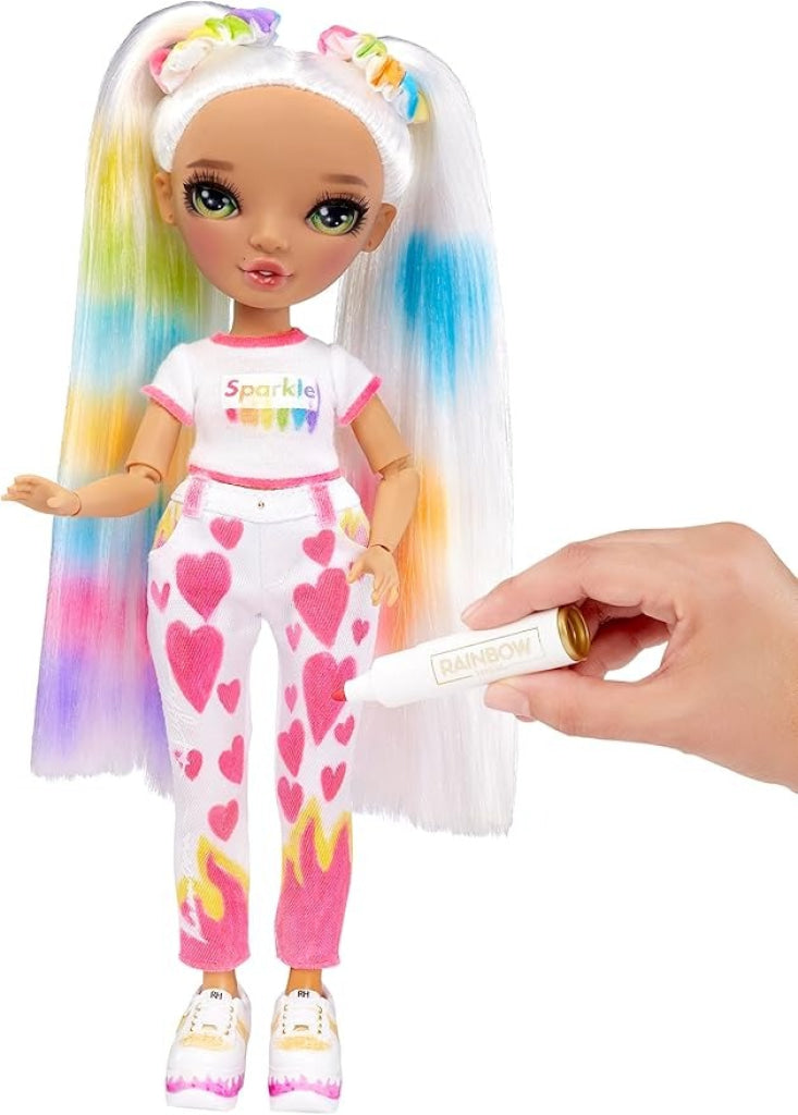 Rainbow High Color & Create - Green Eyes Straight Hair