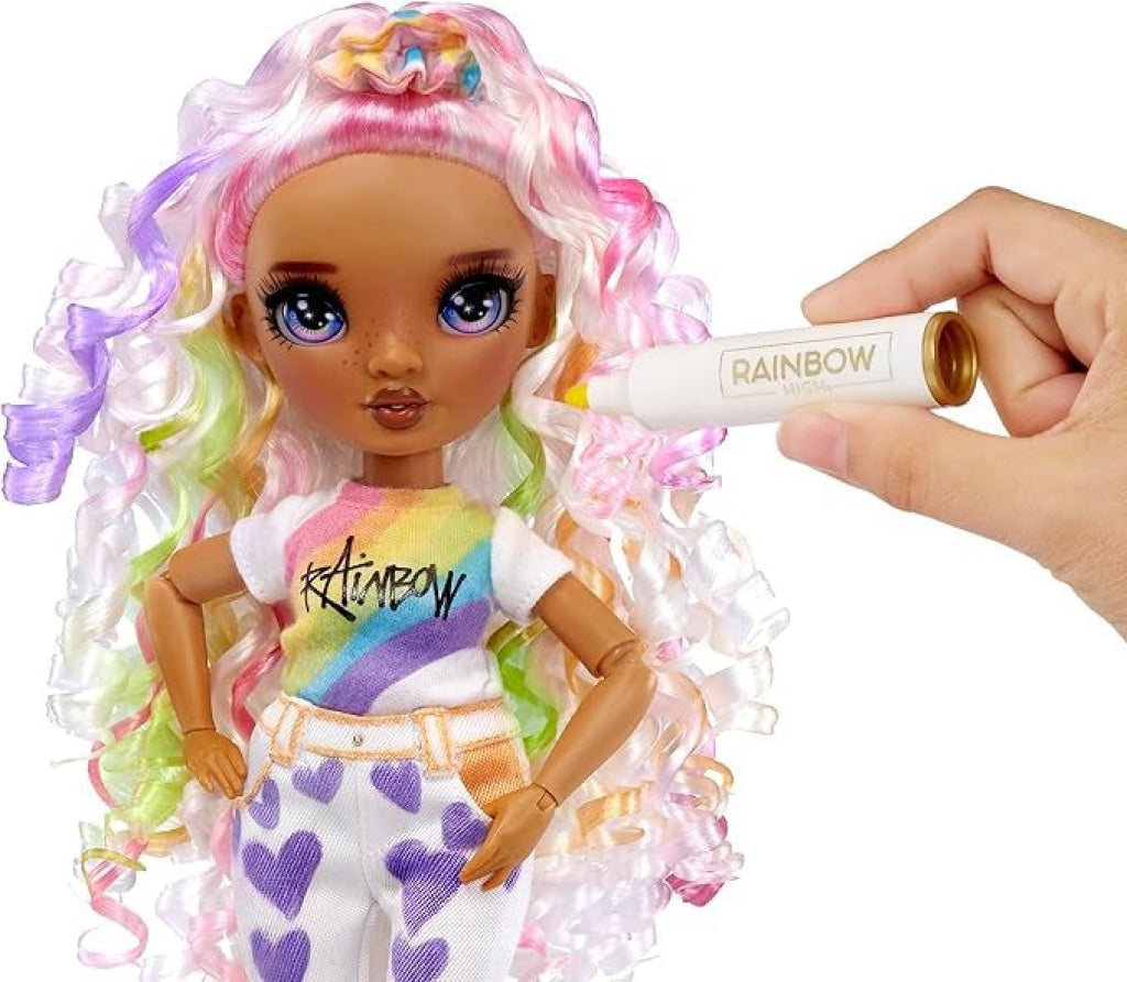 Rainbow High Color & Create - Purple Eyes Curly Hair