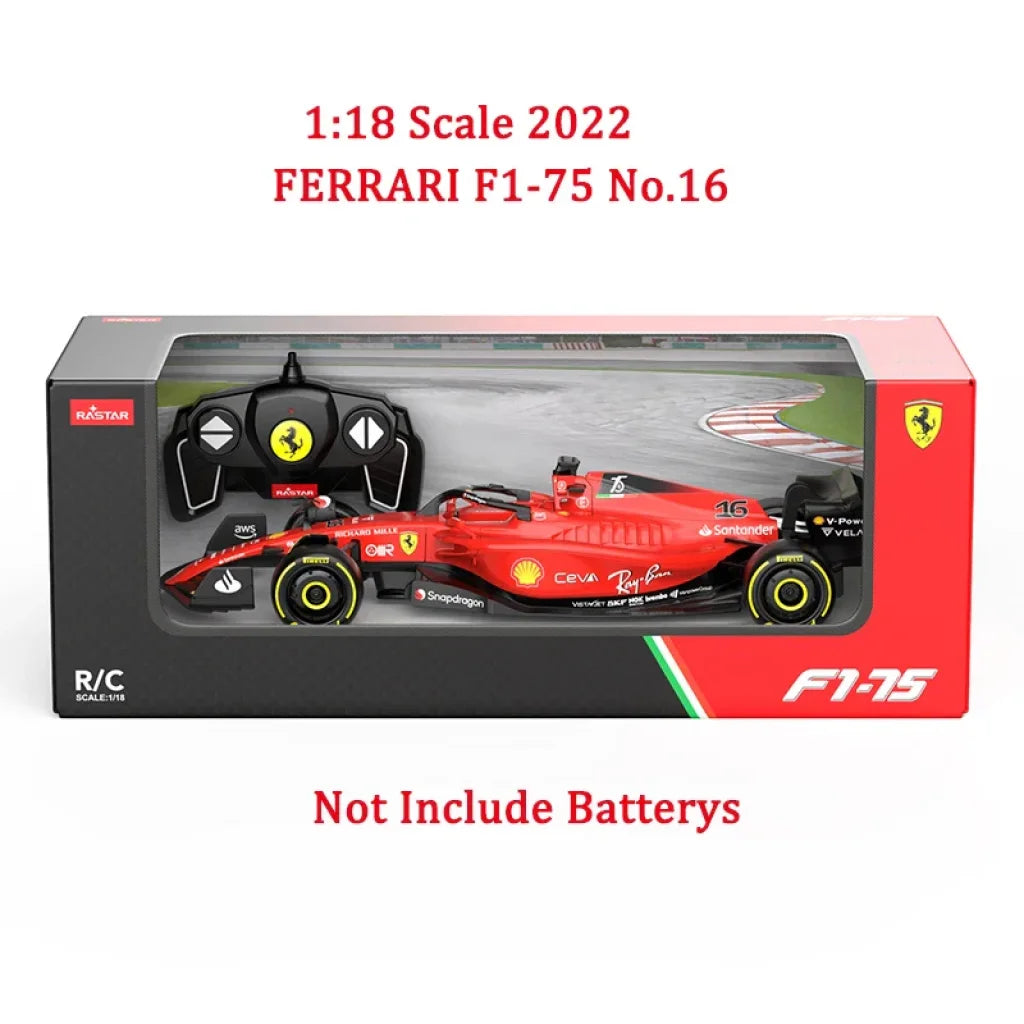 Rastar 2025 FERARI SF25 Racing RC Cars 1:18 - 2022 F1-75 No.16
