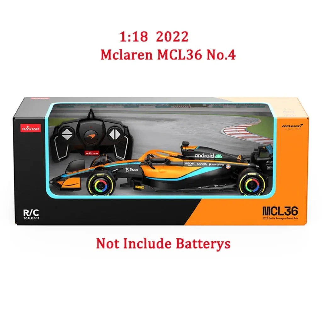 Rastar 2025 FERARI SF25 Racing RC Cars 1:18 - 2022 F1 MCL36 No.4