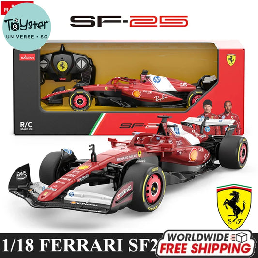 Rastar 2025 FERARI SF25 Racing RC Cars 1:18 - 2025 SF25 No.16