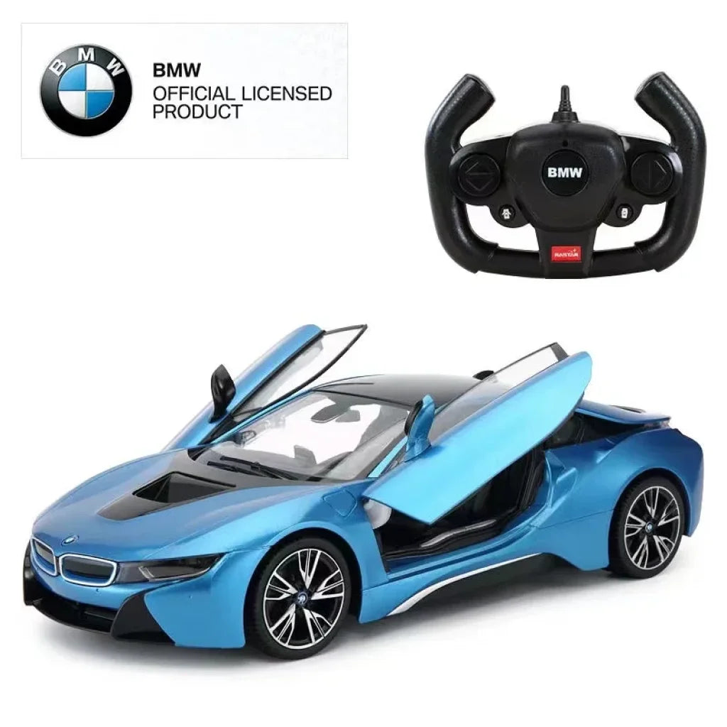 Rastar BMW I8 RC Car 1/14 - BMW I8 Blue