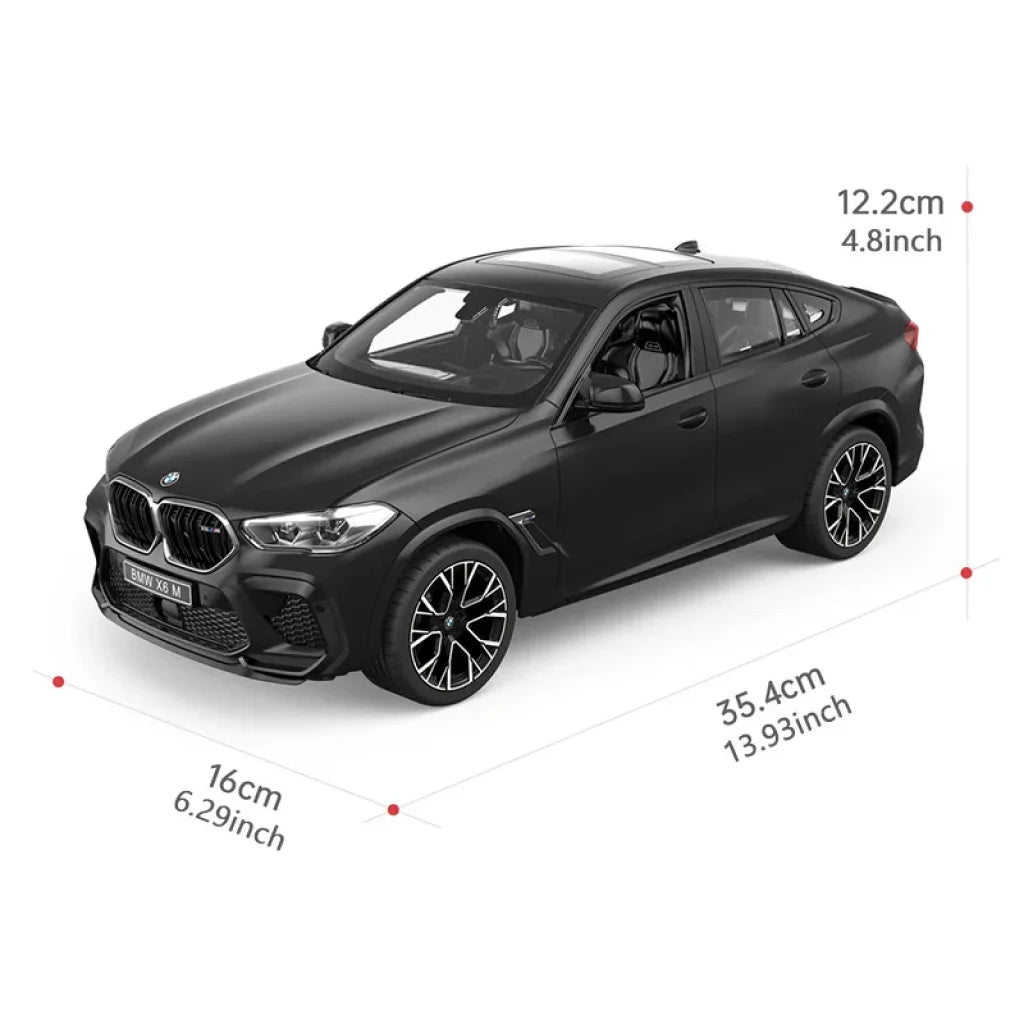 Rastar BMW X6 M Series RC Car 1:14 Scale 2.4G Remote Control Car Toy Model LED Lights Automobile Gift For Kids Adults