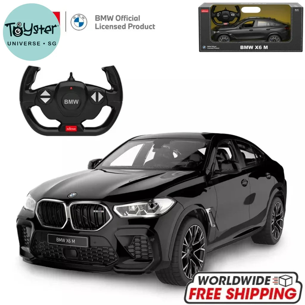 Rastar BMW X6 M Series RC Car 1:14 Scale 2.4G Remote Control Car Toy Model LED Lights Automobile Gift For Kids Adults