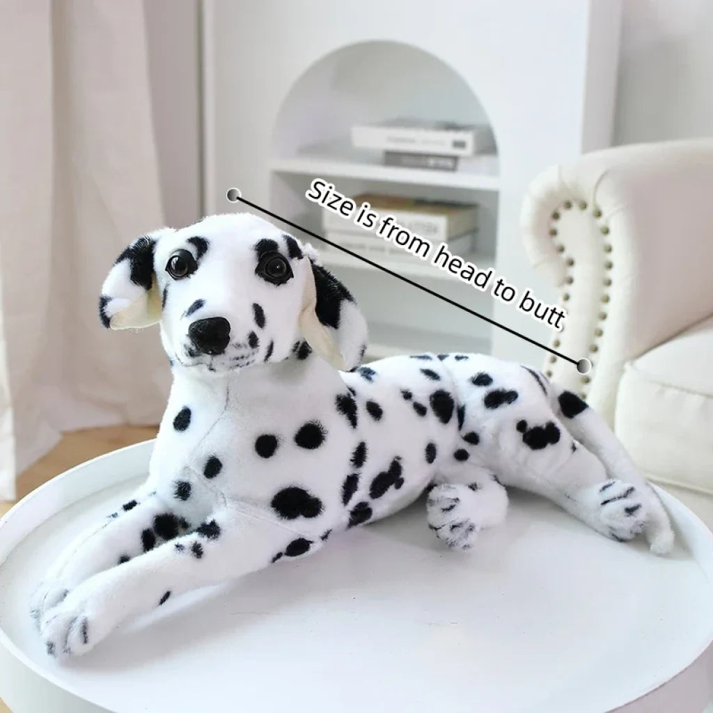 Realistic Stuffed Animals Pet Dot Dog Lying / About 25-30Cm