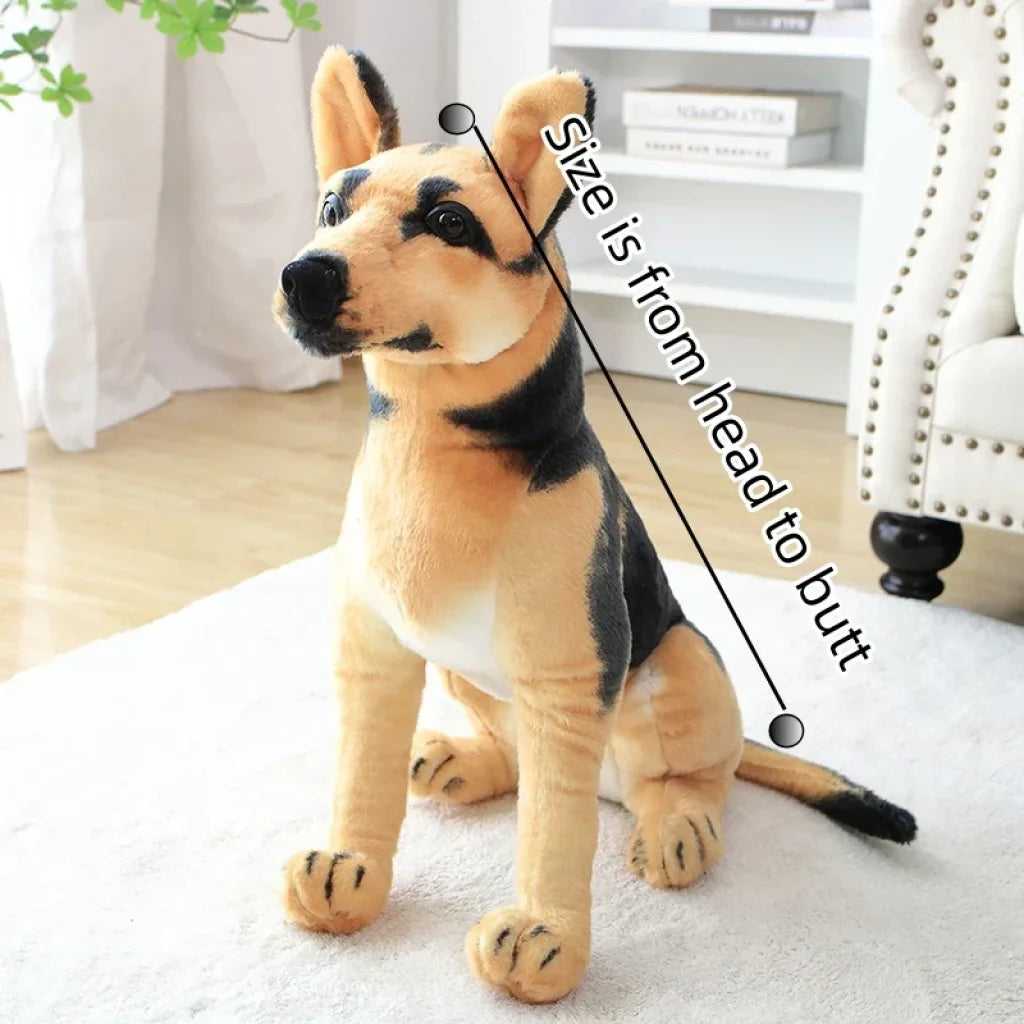 Realistic Stuffed Animals Pet Wolfhound Stand / About 25-30Cm
