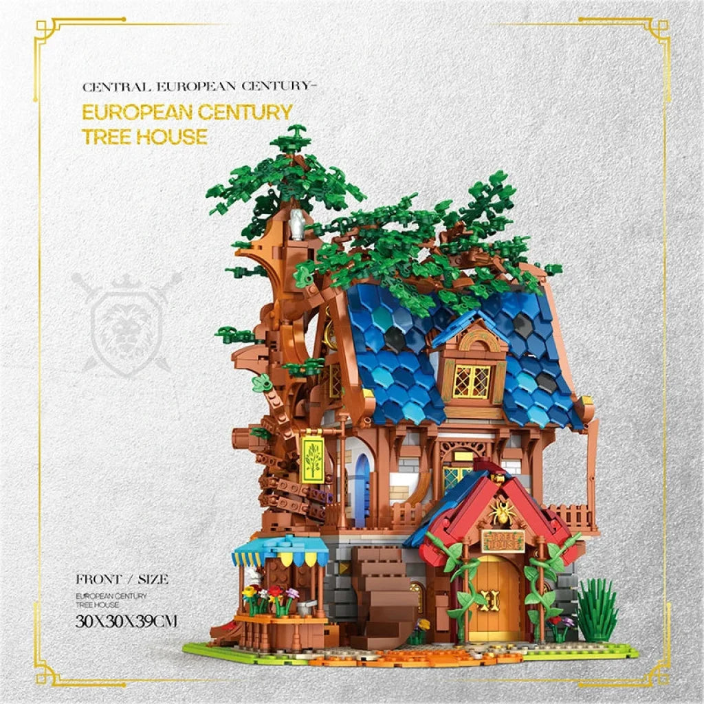 Reobrix European Tree House Building Kit 2566pcs - United States