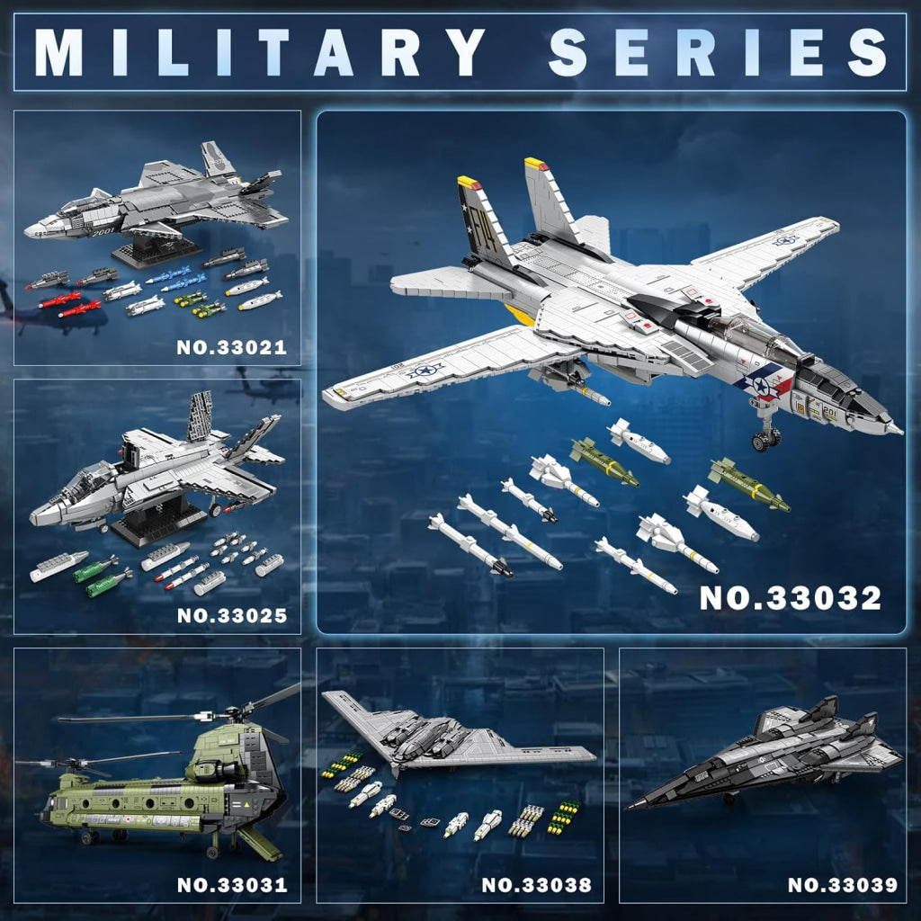 Reobrix F-14 Fighter Jet 33032 - Reobrix