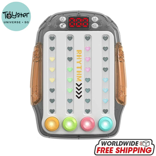 Rhythm Master Handheld Game Transparent Grey