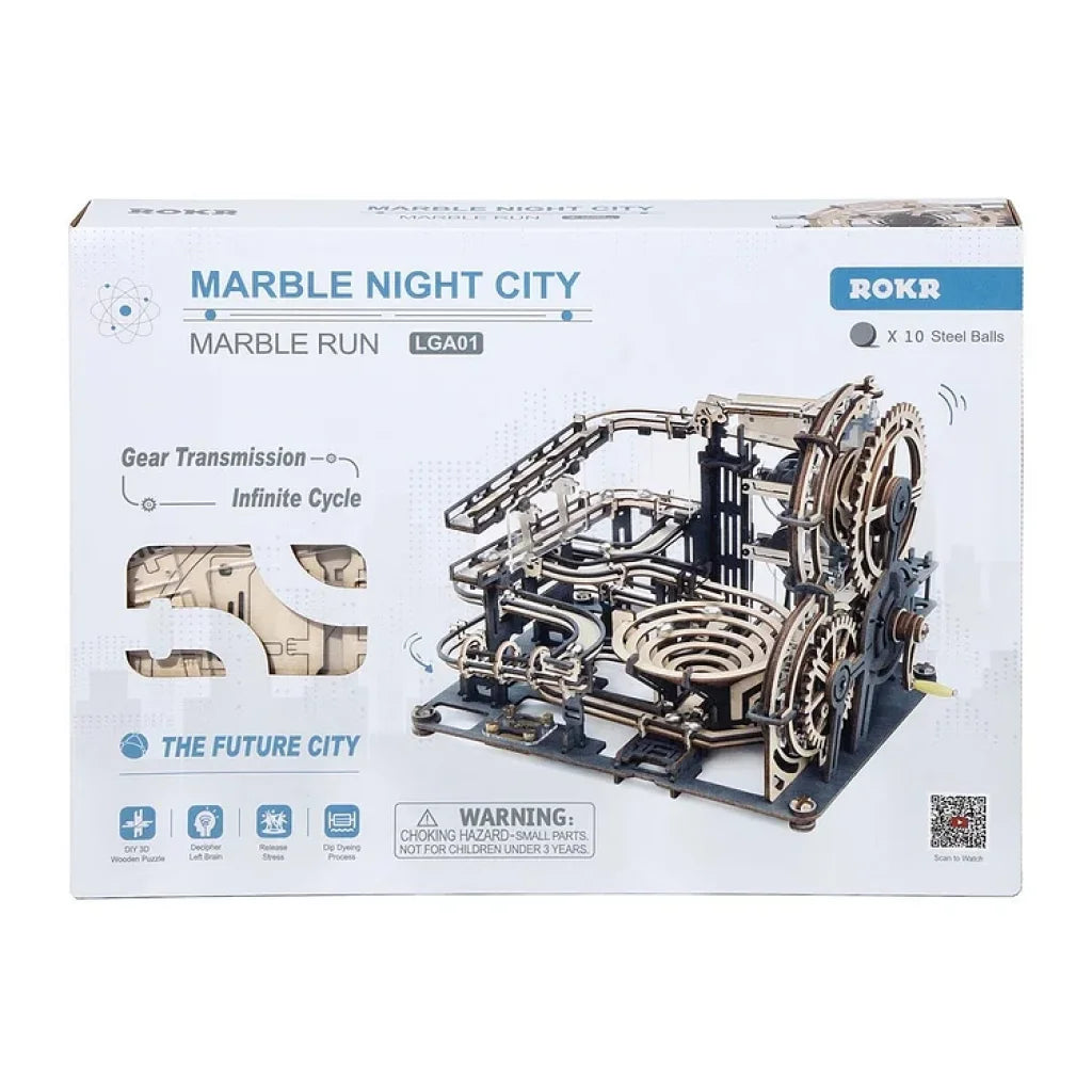 Robotime Rokr Marble Night City Run Lga01 Dropship