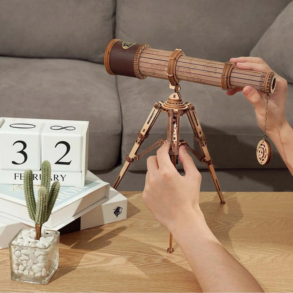 Robotime Rokr Monocular Telescope 3D Wooden Puzzle St004 Dropship
