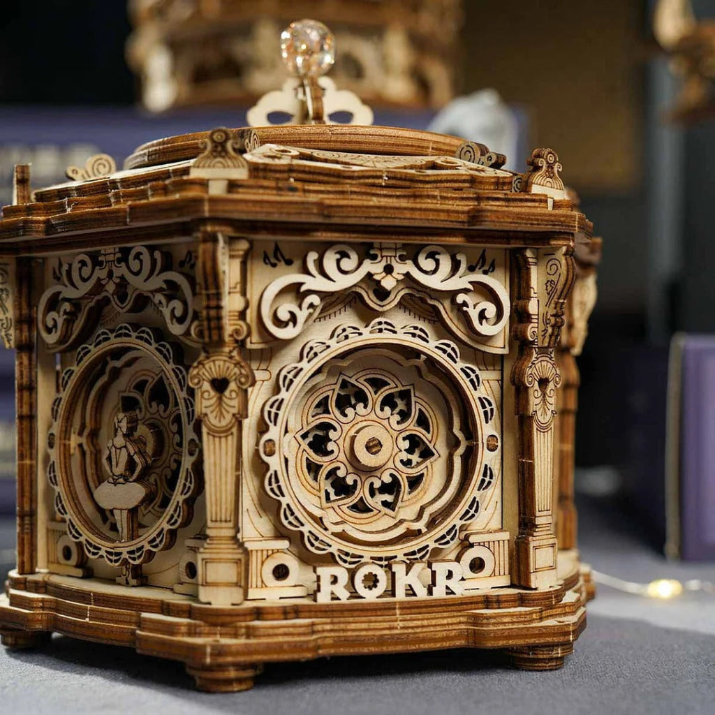 Robotime Rokr Secret Garden Diy Mechanical Music Box Amk52 Dropship