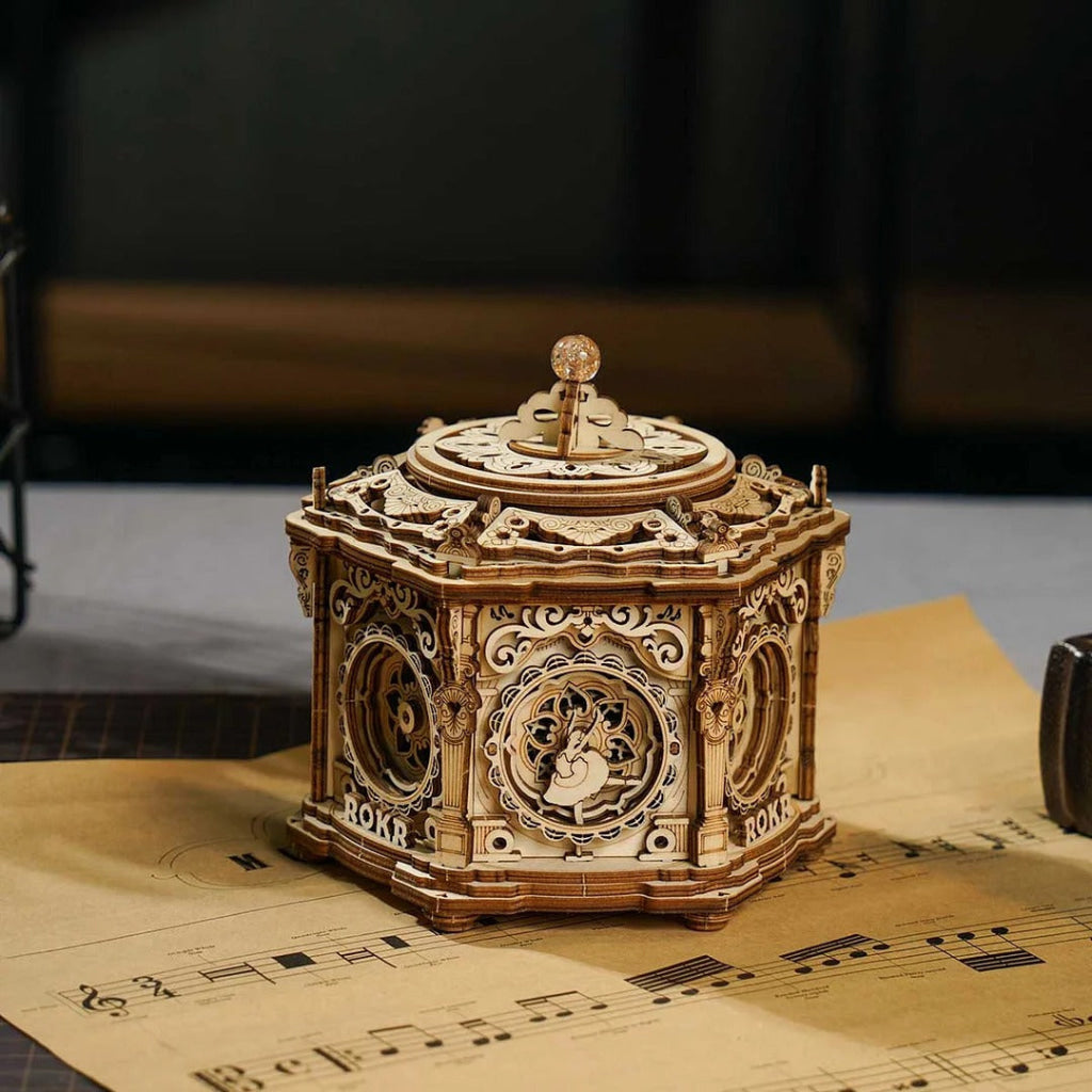 Robotime Rokr Secret Garden Diy Mechanical Music Box Amk52 Dropship