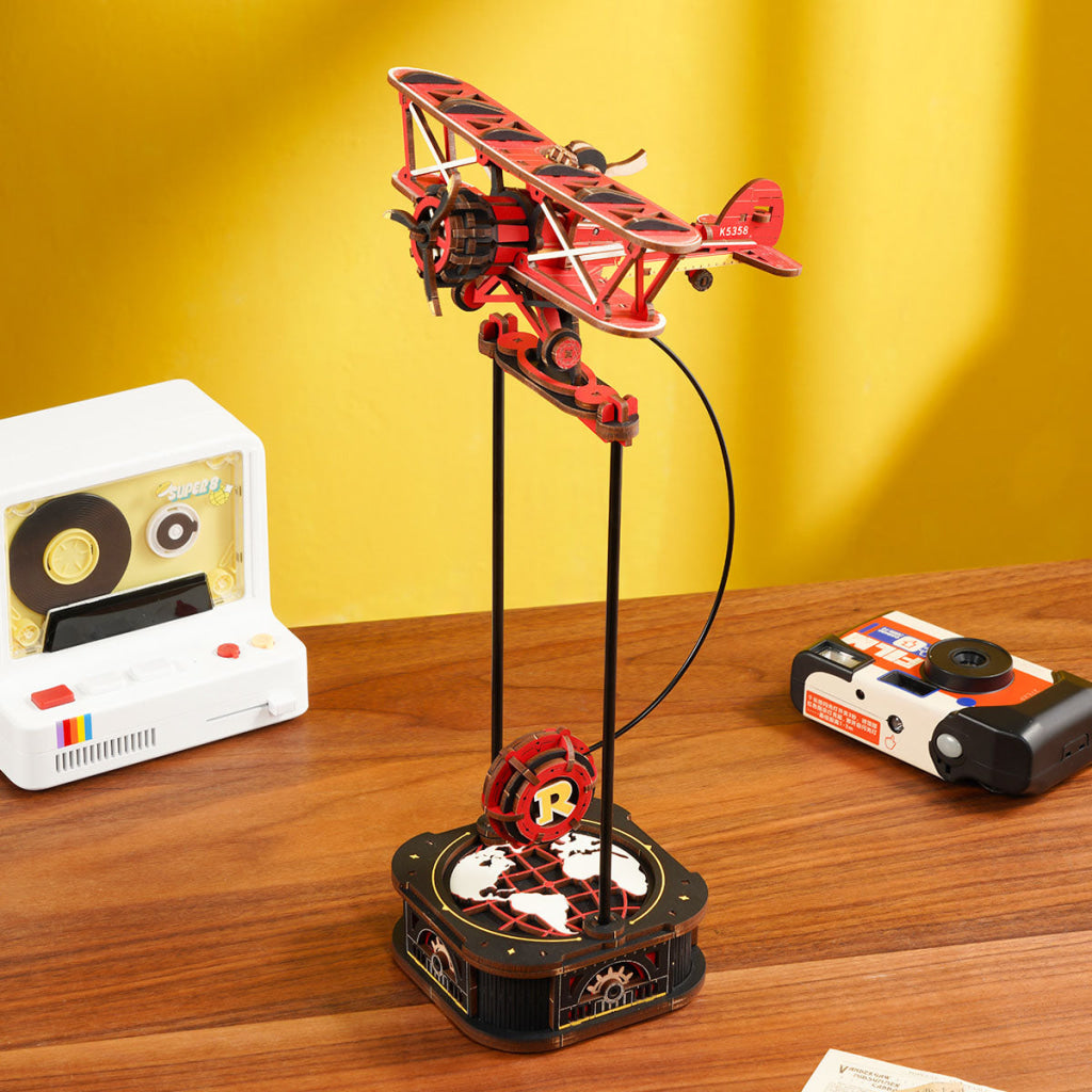 Robotime ROKR Sky Captain DIY Pendulum Toy 3D Puzzle MCD01 Dropship