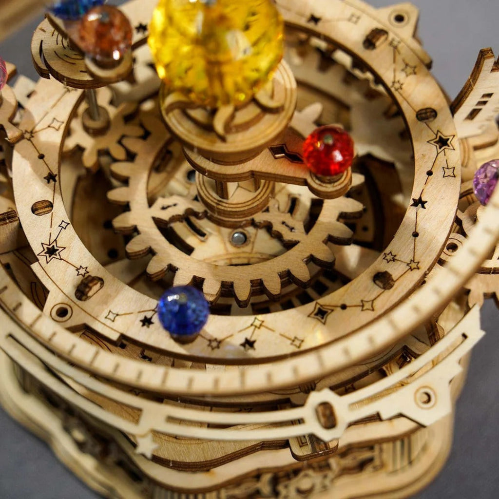 Robotime Rokr Starry Night Orrery Mechanical Music Box Amk51 Dropship