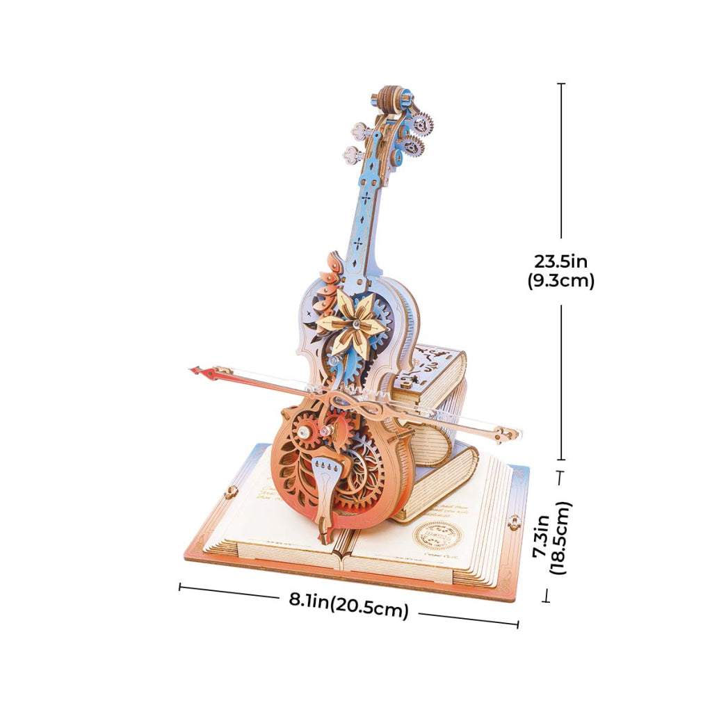 Robotime ROKR Symphony of Gorgeous Dreams Mechanical Music Box 3D Wooden Puzzle AMK63M Dropship