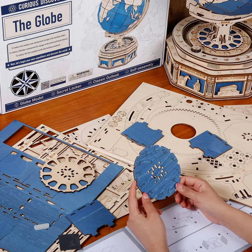 Robotime Rokr The Globe Model 3D Wooden Puzzle St002 Dropship