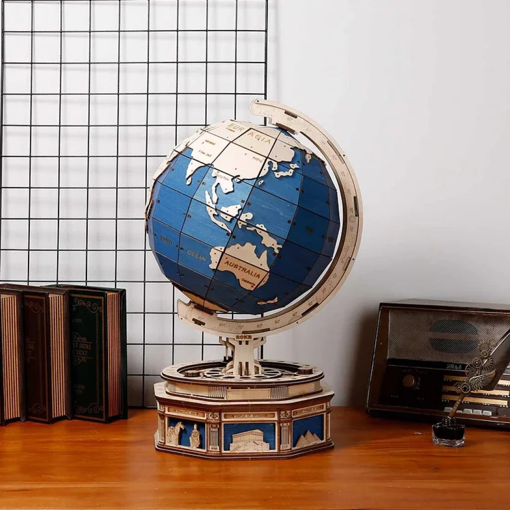 Robotime Rokr The Globe Model 3D Wooden Puzzle St002 Dropship