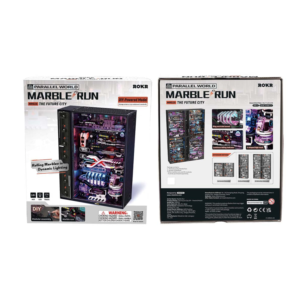 Robotime ROKR The Last City Marble Run Mechanical 3D Puzzle MR01S Dropship