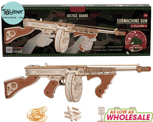 Robotime ROKR Thompson Submachine Blaster Toy 3D Wooden Puzzle Dropship