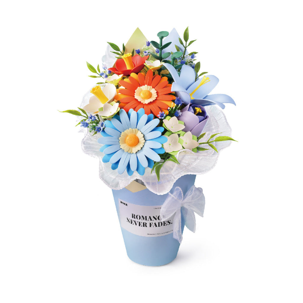 Robotime ROKR Twilight Sky Bouquet DIY Flower 3D Puzzle AF03J - Dropship