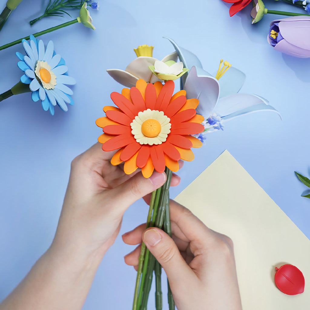 Robotime ROKR Twilight Sky Bouquet DIY Flower 3D Puzzle AF03J - Dropship