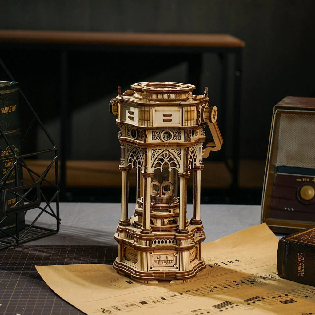Robotime Rokr Victorian Lantern Mechanical Music Box Amk61 Dropship