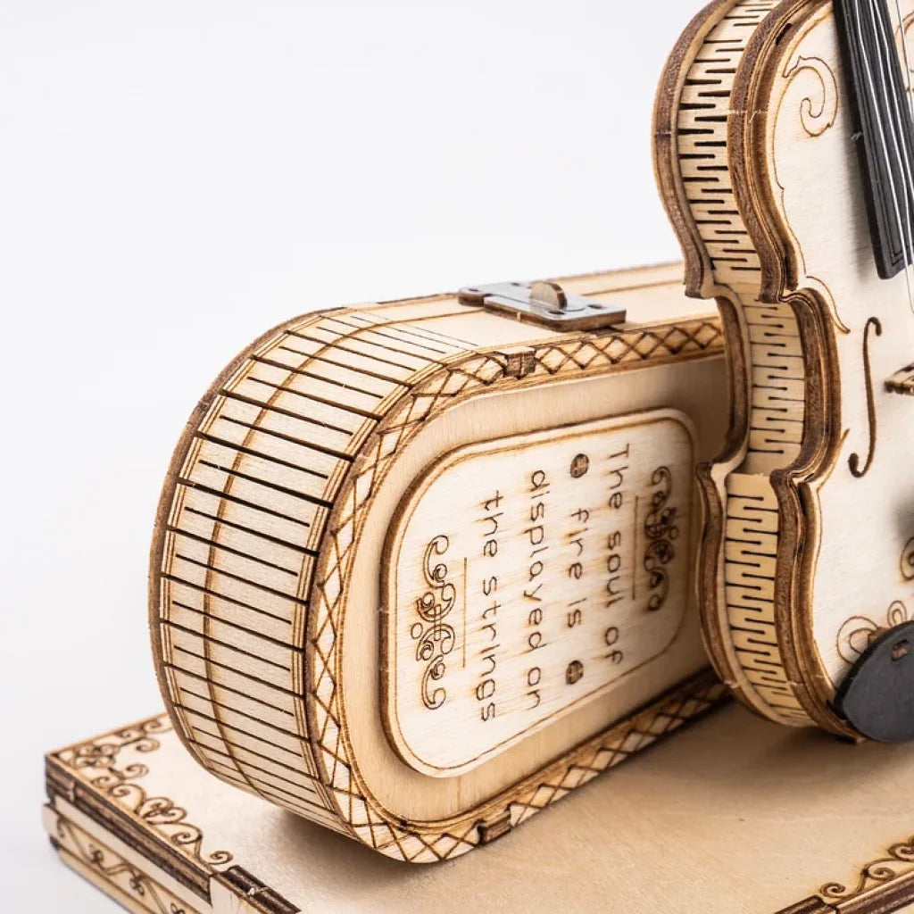 Robotime Rokr Violin Capriccio Model 3D Wooden Puzzle Tg604K Dropship