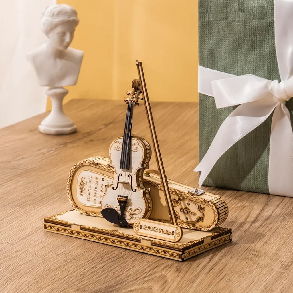 Robotime Rokr Violin Capriccio Model 3D Wooden Puzzle Tg604K Dropship