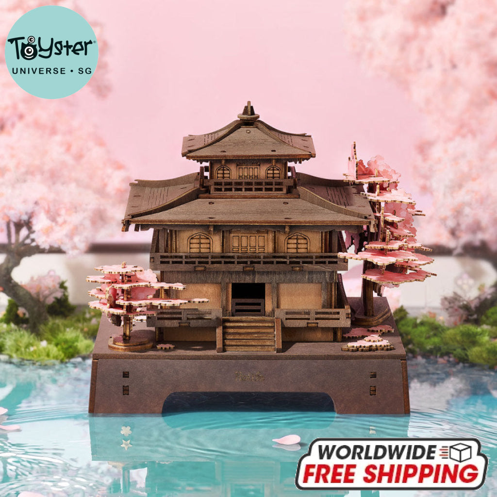 Robotime Rolife 3D Wooden Puzzle - Sakura Pavilion TGA07 - Dropship