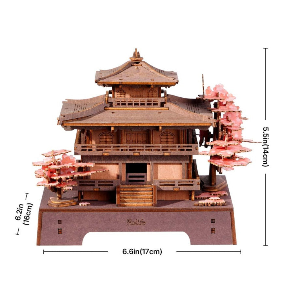 Robotime Rolife 3D Wooden Puzzle - Sakura Pavilion TGA07 - Dropship