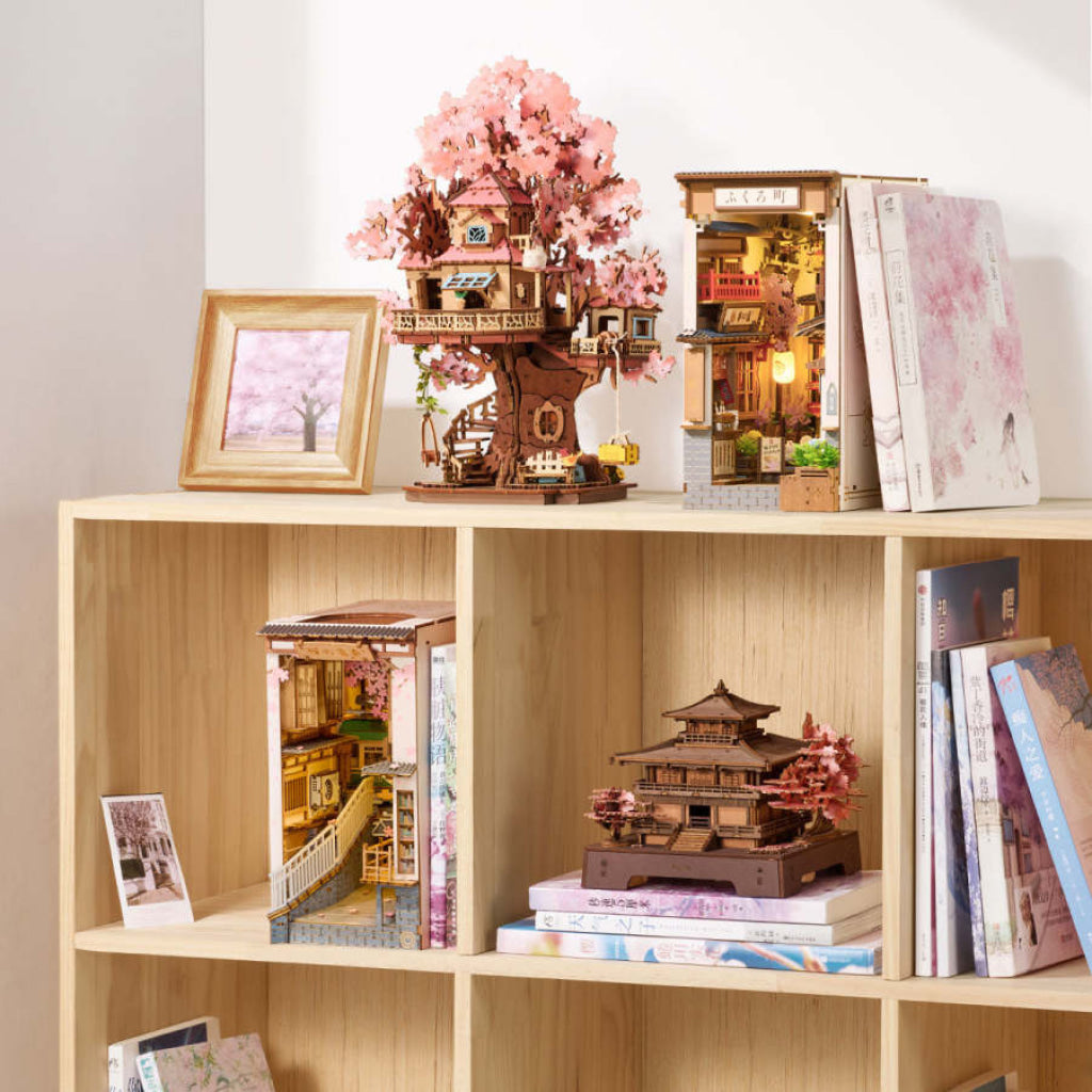 Robotime Rolife 3D Wooden Puzzle - Sakura Pavilion TGA07 - Dropship