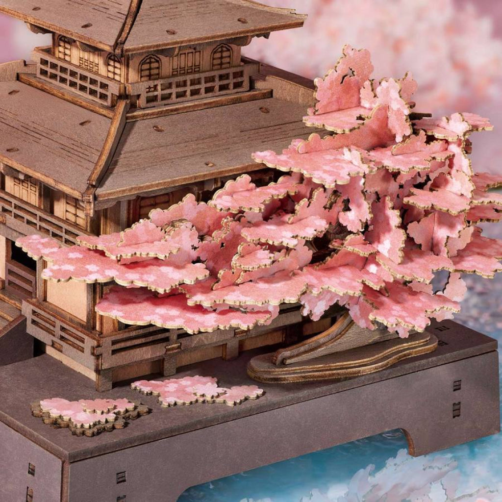 Robotime Rolife 3D Wooden Puzzle - Sakura Pavilion TGA07 - Dropship