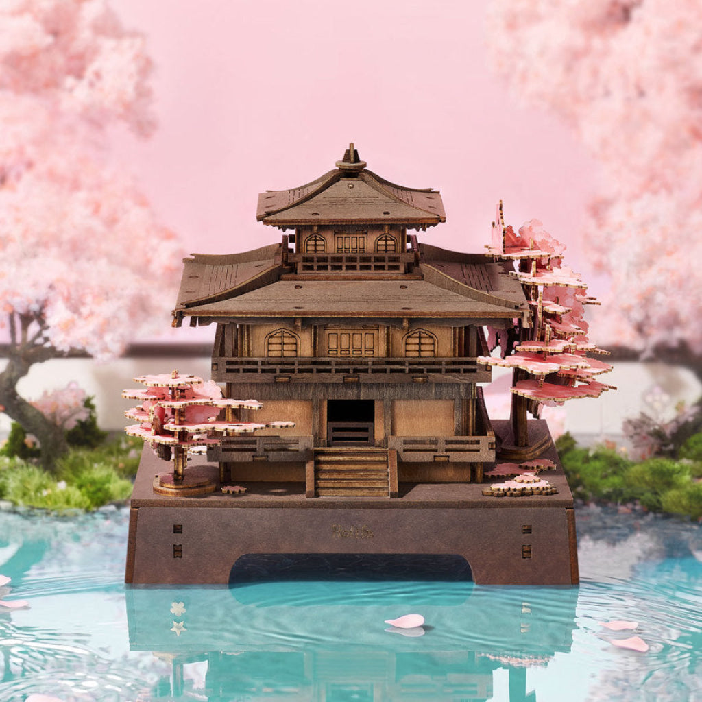 Robotime Rolife 3D Wooden Puzzle - Sakura Pavilion TGA07 - Dropship