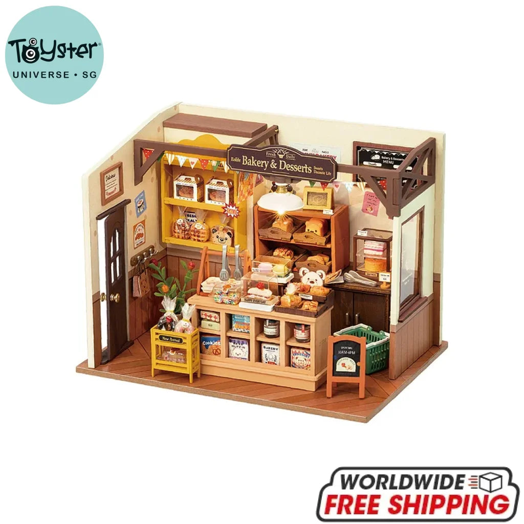 Robotime Rolife Becka’s Baking House Diy Miniature Kit Dg161 Dropship