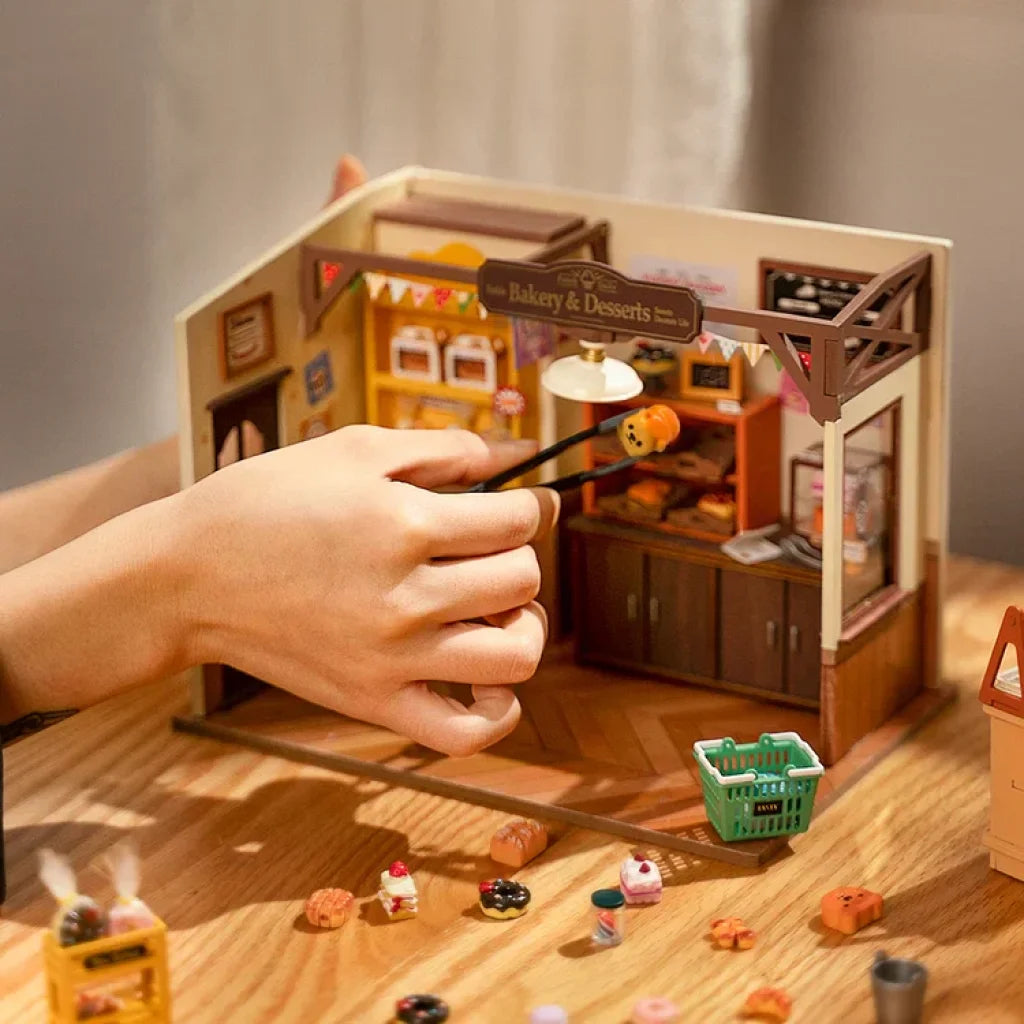 Robotime Rolife Becka’s Baking House Diy Miniature Kit Dg161 Dropship