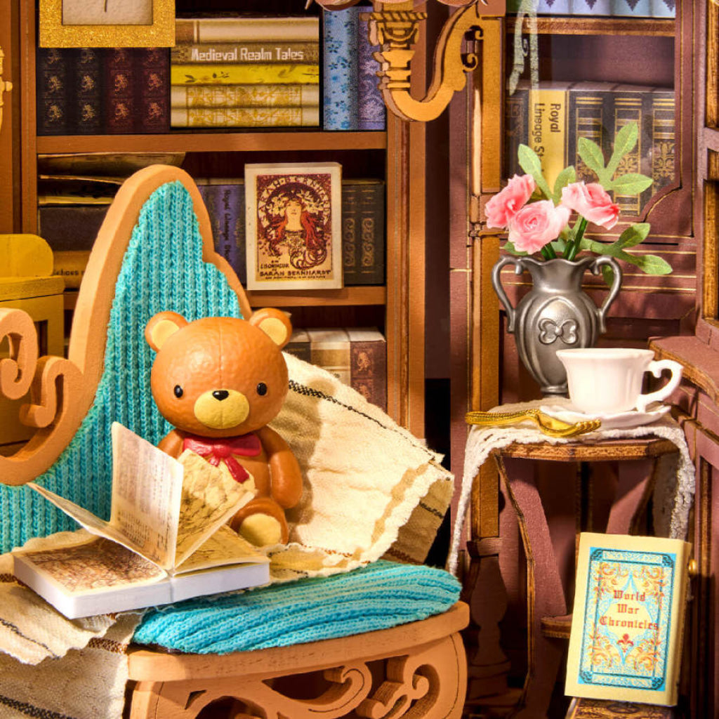 Robotime Rolife DIY Book Nook Kit - Quiet Corner Study TGE03 - Dropship